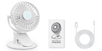 COZII USB Ventilator Klein Tischventilator mit Akku leiser ventilator