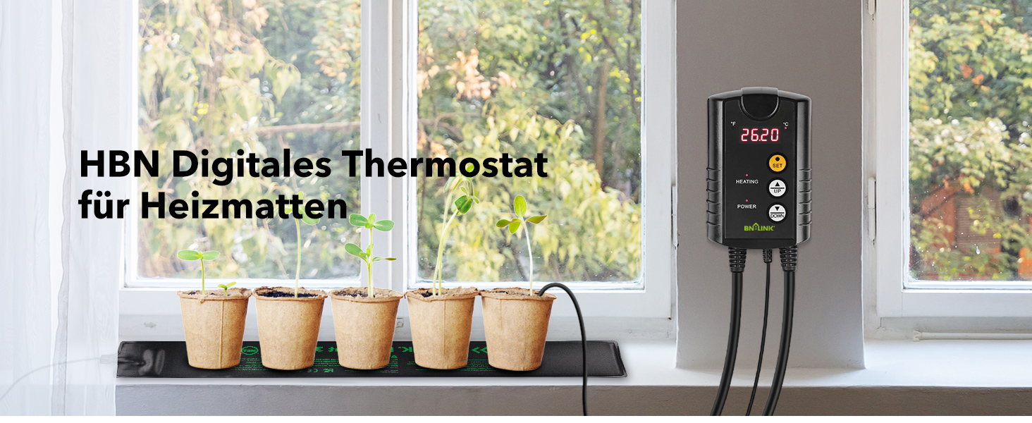 HBN Digitales Thermostat für Heizmatten