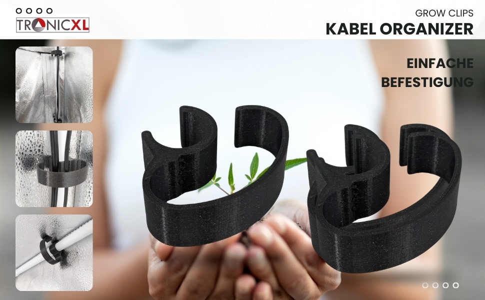 Grow Box Zubehör Kabel Clips