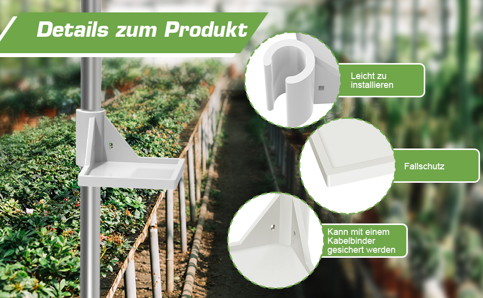 4 Stück Grow Zelt Eckregal