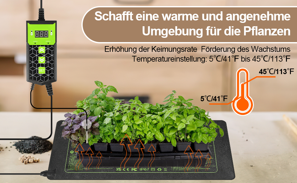 heizmatte pflanzen