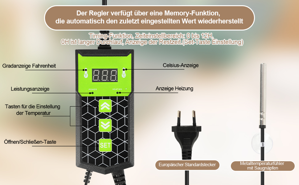 heizmatte mit thermostat
